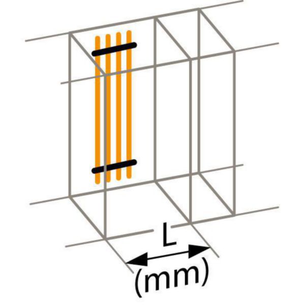 Prolongateur pour monter le support référence 037315 et les répartiteurs Lexiclic dans les armoires XL³4000 ou XL³800