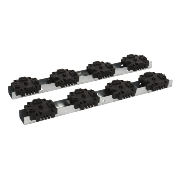 Support isolant 1 à 4 barres par pôle pour barres en position alignée jusqu'à 4000A