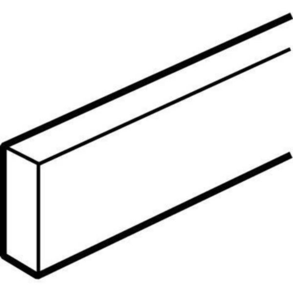 Barre cuivre non percée 12x4mm - 180A admissibles - longueur 991,5mm