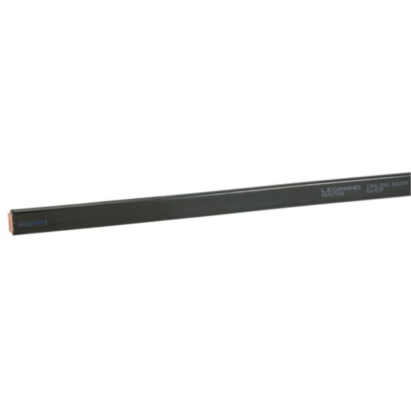 Barre cuivre souple section 13x3mm - 200A ou 160A admissibles - longueur 2m