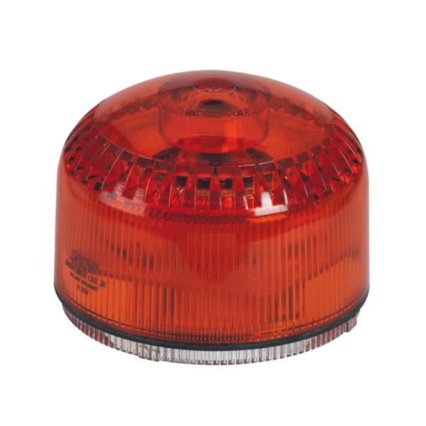 Feux à LED flash ou variation multisons 87dB à 100dB à 1m pour signalisation lumineuse - 6 candelas - orange