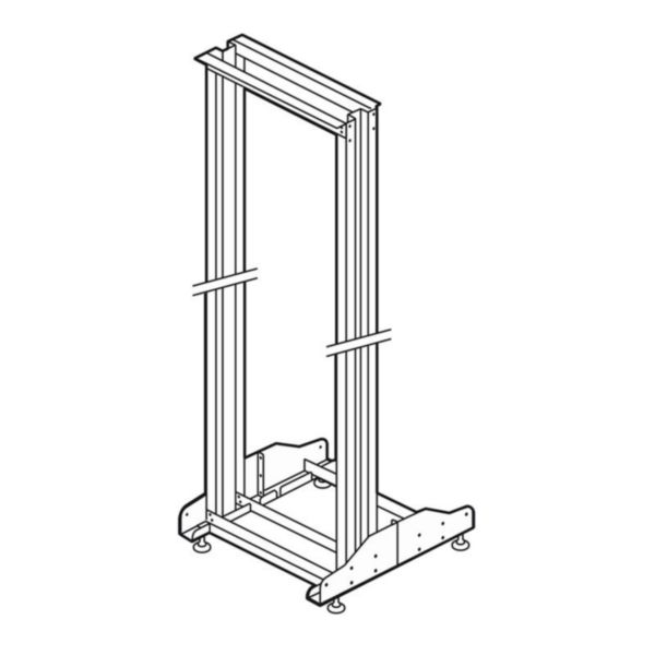 Bâti-rack 19pouces 2 montants capacité 42U - 1965x550x640mm