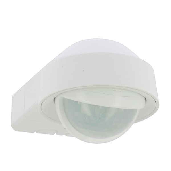  GREEN-I Détecteur extérieur blanc pour l'éclairage ON/OFF pour montage surface oriententable