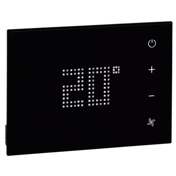 Thermostat tactile avec fonction proximité pour activer le produit pour gestion de la chambre d'hôtel - noir