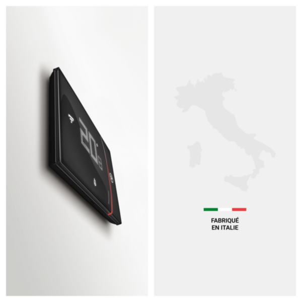 Thermostat tactile connecté Smarther with Netatmo pour gestion du chauffage - blanc montage en saillie