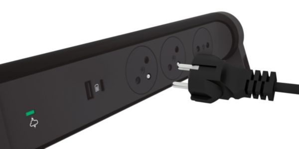 Multiprise Electrique Parafoudre 12 Prises avec USB C,Rallonge