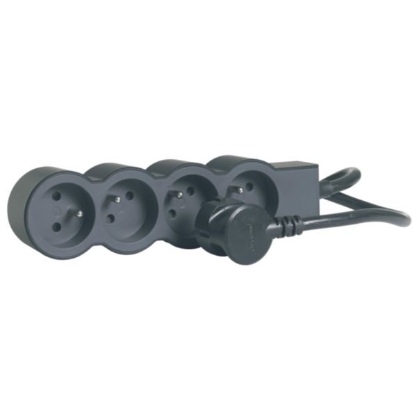 Rallonge multiprise extra-plate équipée de 4 prises 2P+T 16A 3680W avec cordon longueur 1,5m - noir et gris foncé - Page 5