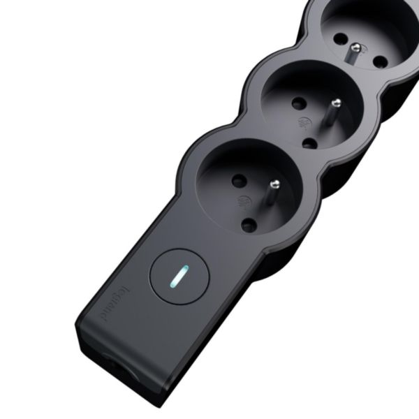 Rallonge multiprise 4 prises avec interrupteur avec à câbler - Noir