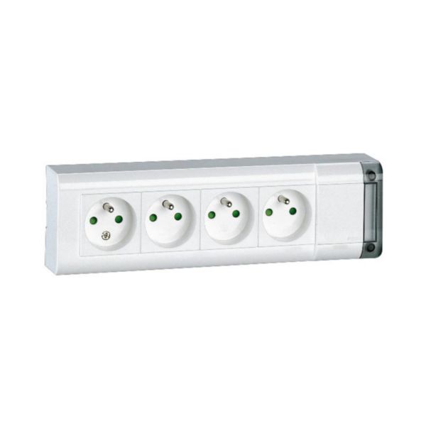 Multiprise équipée de 4 prises 2P+T longueur 253mm pour fixation au mur , mobile ou avec moulure - à cabler - Page 4