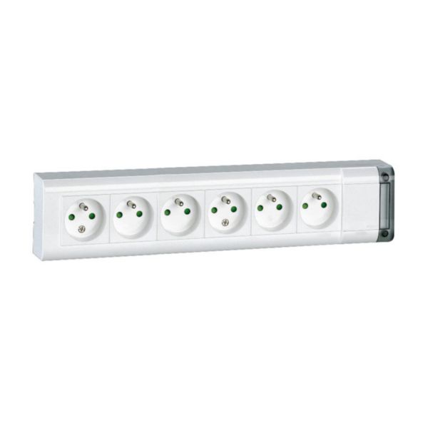 2 Pièces Multiprise Murale,Bloc MultIPrise avec 3 Prises,(3500W/16A),Multiprise  Prise,MultIPrise Electrique pour