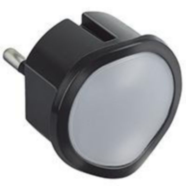 Fiche veilleuse crépusculaire à LED - 2P - 10A - noir