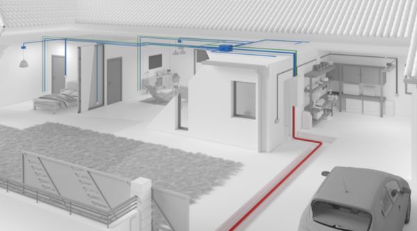 Conduit ICTA TurboGliss® Ø16mm pour courant fort avec tire-fils et marquage métrique - RAL5010