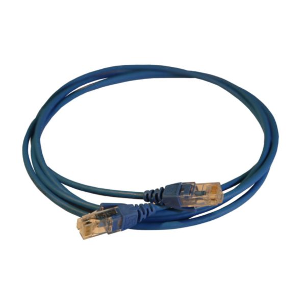 Cordon de brassage et utilisateurs RJ45 LCS³ catégorie 6 Haute Densité U/UTP écranté impédance 100ohms - 2m - LSOH bleu