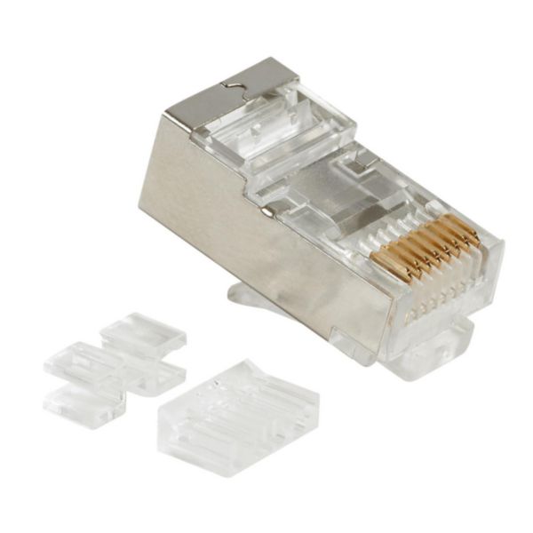 Fiche RJ45 catégorie 6 FTP à sertir pour câble rond