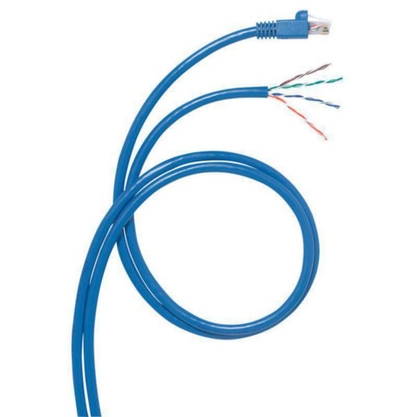 Cordon RJ45/dégainé pour boîte de distribution de zone LCS² catégorie 6 F/UTP écranté impédance 100ohms - longueur 8m