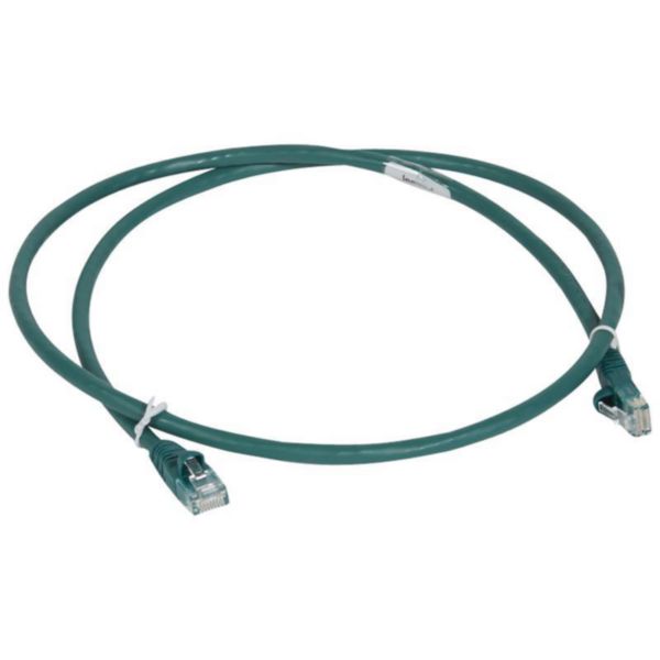 Cordon de brassage et utilisateurs RJ45 LCS³ catégorie 6 U/UTP sans écran impédance 100ohms - longueur 2m - LSOH RAL6026