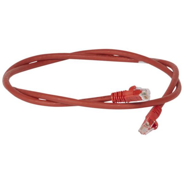 Cordon de brassage et utilisateurs RJ45 LCS³ catégorie 6 U/UTP sans écran impédance 100ohms - longueur 5m - LSOH RAL3020