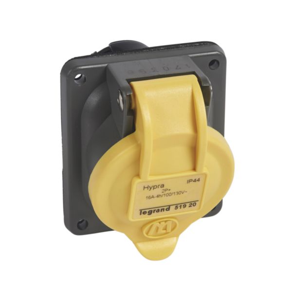 Socle de tableau hypra 2P+T 16a 110v plastique IP44