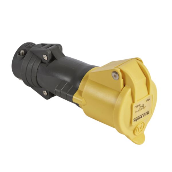 Prise mobile 16A 2P+T 110V plastique IP44