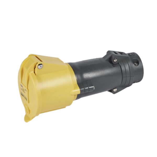 Prise mobile 32a 2P+T 110v plastique IP44