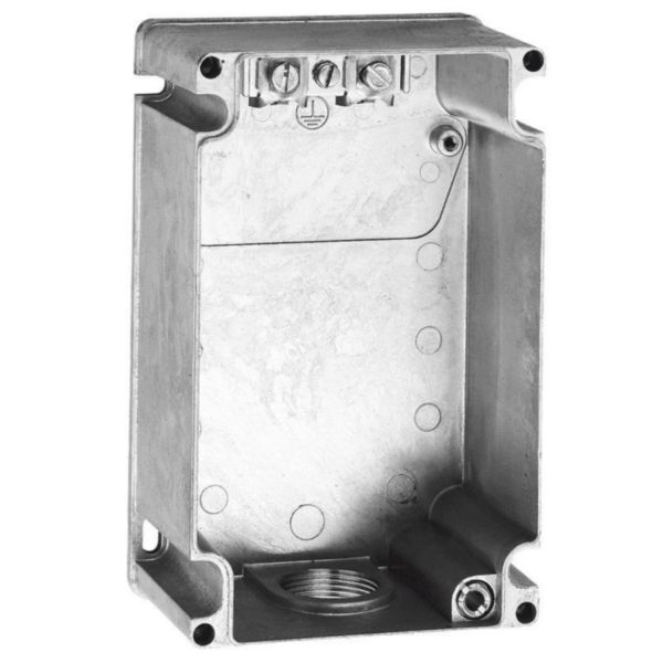 Boîtier réversible Hypra IP44 pour prise 2P+T , 3P+T et 3P+N+T 32A - 1 entrée ISO 25 - métal