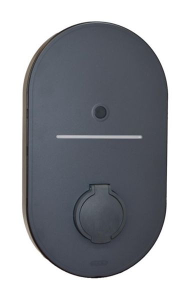 Borne de recharge Green'up Home triphasée AC 22kW - Mode 3 - avec disjoncteur diff. et déclencheur à émission