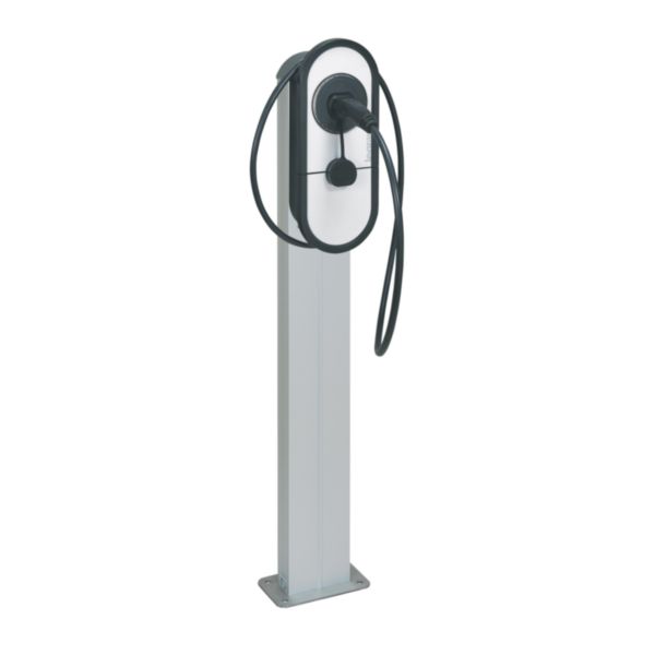 Double pied de fixation au sol pour borne de recharge Green’Up One et Control Light