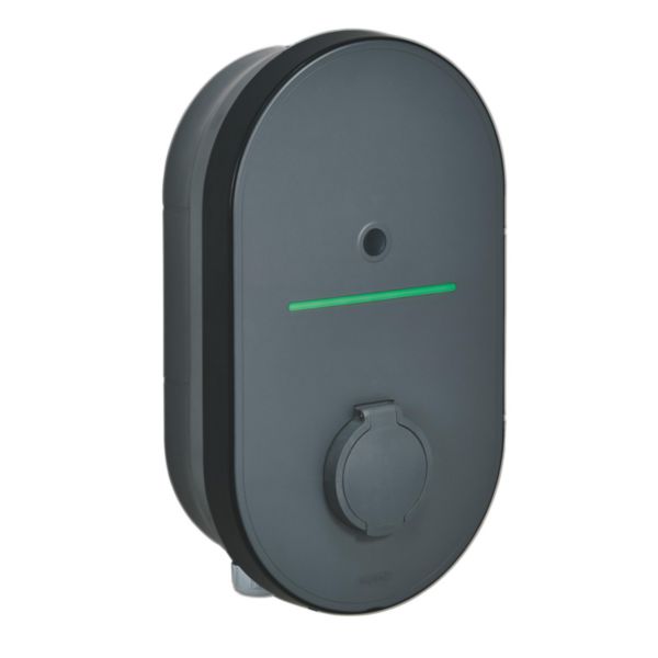 Borne de recharge Green'up Home triphasée AC 22kW - Mode 3 - avec disjoncteur diff. et déclencheur à émission