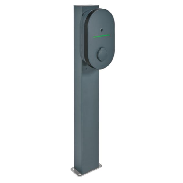 Borne de recharge Green'up Home triphasée AC 22kW - Mode 3 - avec disjoncteur diff. et déclencheur à émission