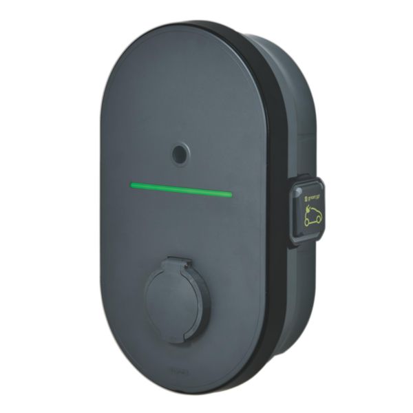 Borne de recharge Green'up Home monophasée AC 3,7kW - Mode 2 + Mode 3 - avec inter diff. et déclencheur à émission disjoncteur Ph/N