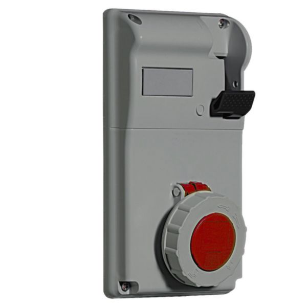Coffret de prise p17 IP55 encastré avec prise 3P+T 32a 400v