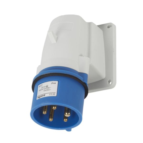 Socle de connecteur saillie P17 3P+N+T 16A 230V