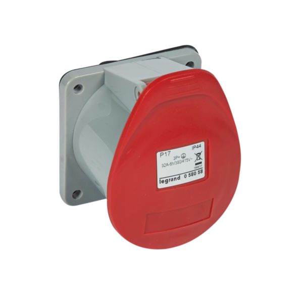 Prise à encombrement réduit P17 IP44 32A - 380V~ à 415V~ - 3P+T