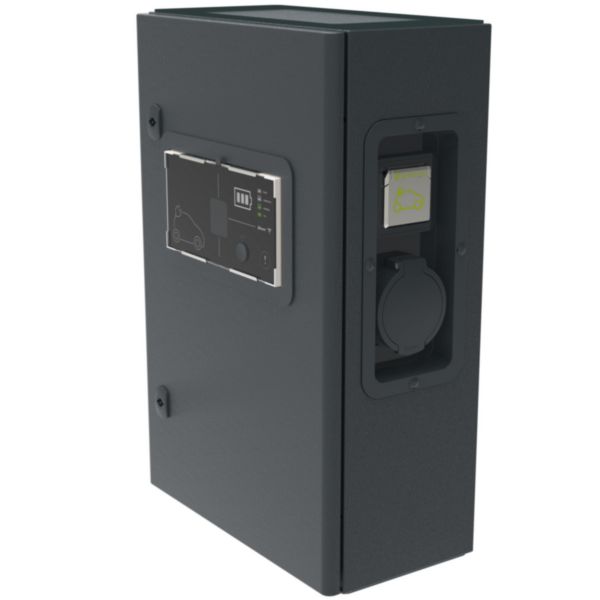 Borne monophasée métal Green'up Premium - Modes 2 et 3 - 3,7/4,6kW - 1 port