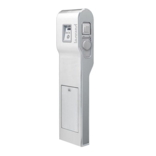 Borne inox green'up mono 7,4/32 a - mode 2 et 3 - pied métallique - 1 véhicule
