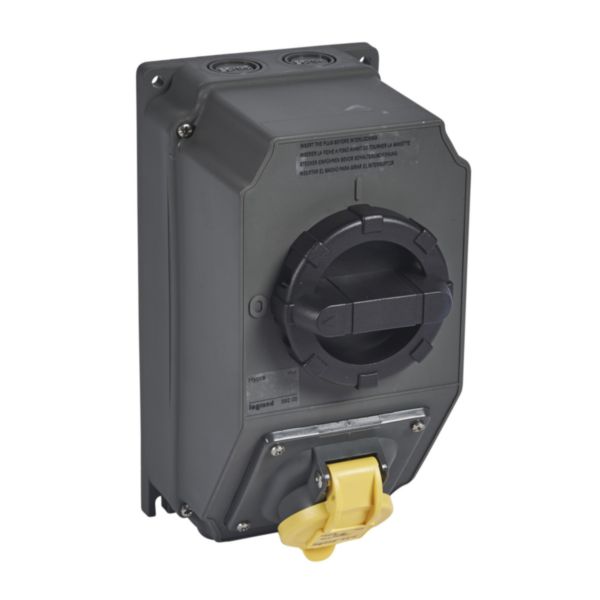 Coffret de prise hypra IP44 avec interrupteur 16a et prise 2P+T 110v