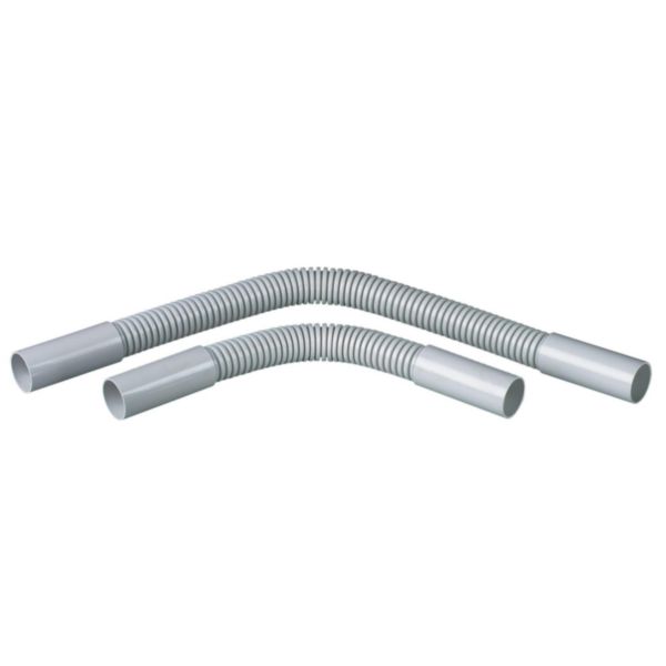 Accessoires de liaison flexible IP44 Ø16mm de longueur 320mm - gris RAL7035