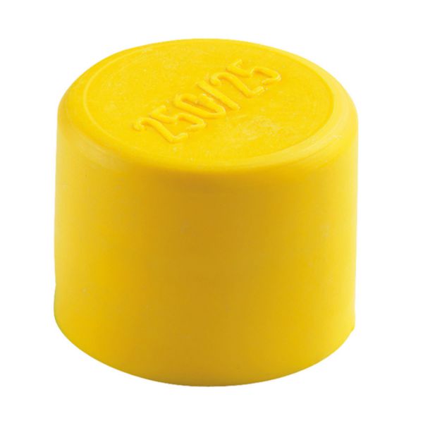 Bouchon jaune pour conduits Ø25mm