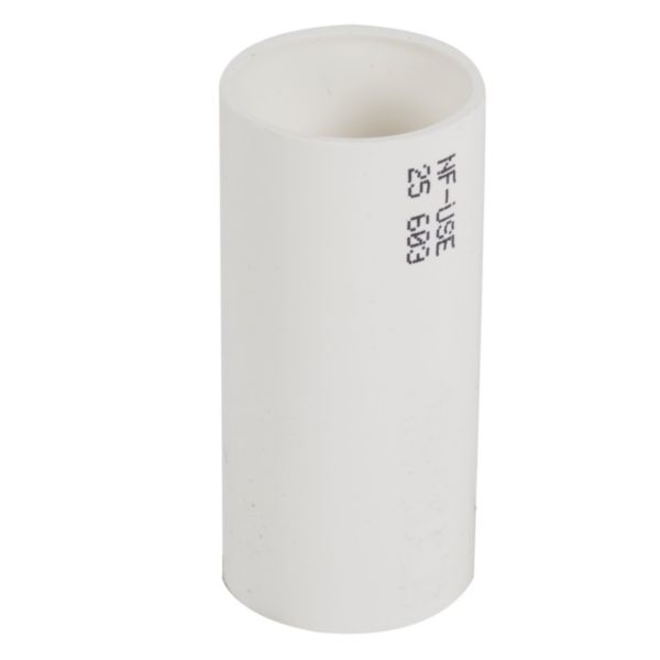 Manchon pour conduits Ø25mm - blanc RAL9010 antimicrobien