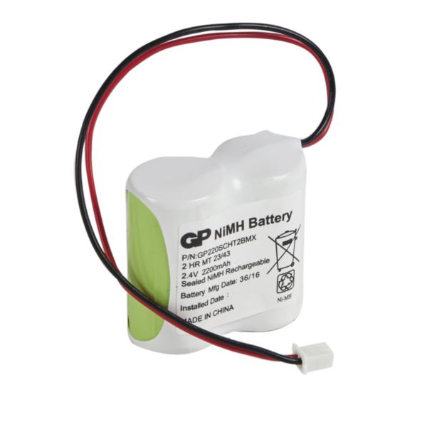 Batterie Ni-Cd 2,4 V - 2,2 Ah pour maintenance blocs Kickspot d'ambiance