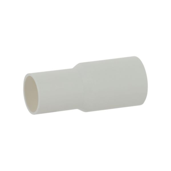 Manchon réducteur pour conduits Ø20mm pour réduction de 20mm à 16mm - blanc RAL9010 antimicrobien