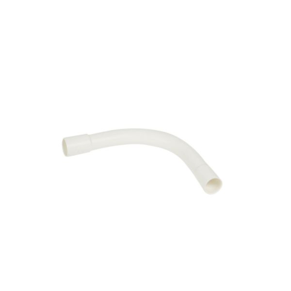 Cintre grand rayon 90° IP44 Ø16mm et rayon 55mm - blanc RAL9010 antimicrobien