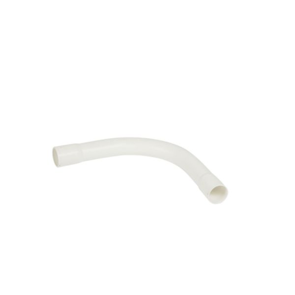 Cintre grand rayon 90° IP44 Ø20mm et rayon 70mm - blanc RAL9010 antimicrobien