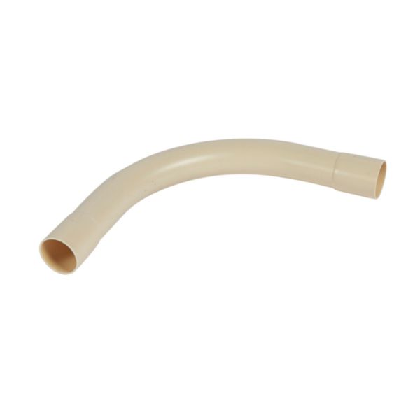 Cintre grand rayon 90° IP44 Ø32mm et rayon 125mm - sable RAL1015