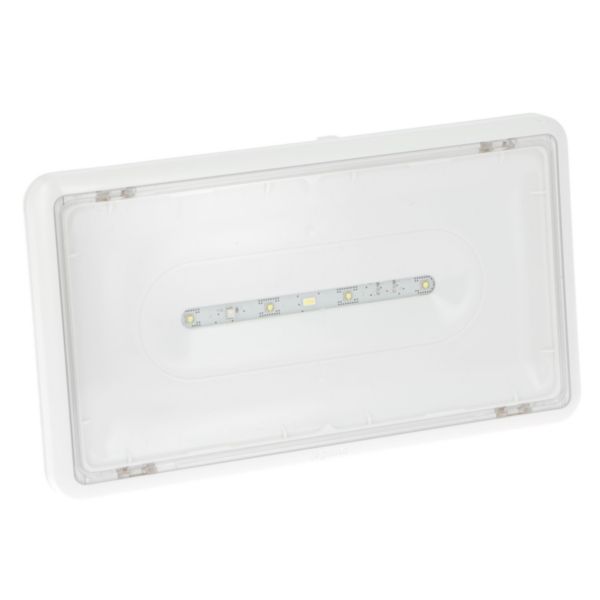 BAEH saillie à LEDs 8lm 5h IP43 IK07 plastique SATI Connecté pour bâtiments d'habitation