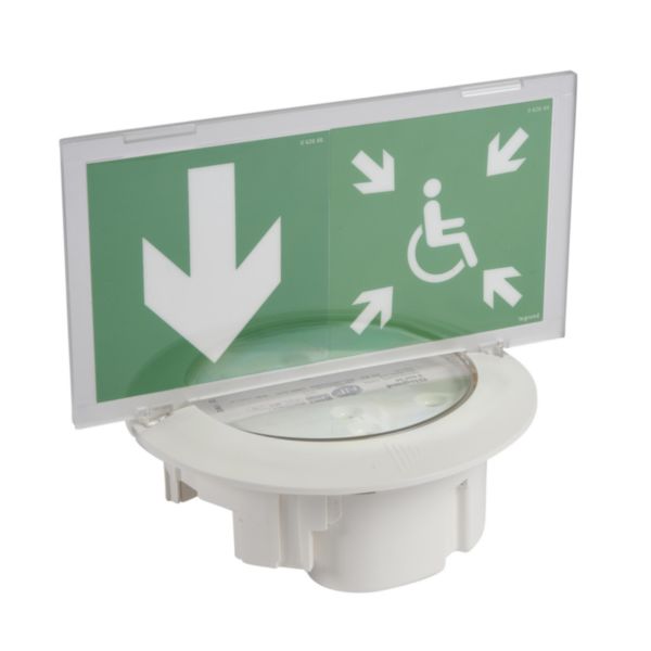 BAES d'évacuation avec dispositif de balisage renforcé encastré LEDs Kickspot IP40 IK04 plastique SATI Adressable - Page 5