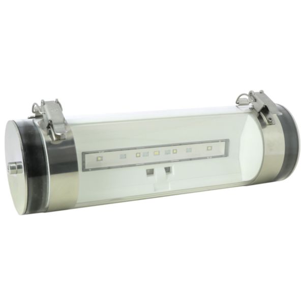 BAES d'ambiance saillie à LEDs 400lm IP67 IK07 plastique/inox SATI adressable visibilité augmentée pour ERP et ERT