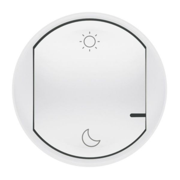 Enjoliveur de remplacement Céliane with Netatmo pour commande sans fils Lever/Coucher - blanc