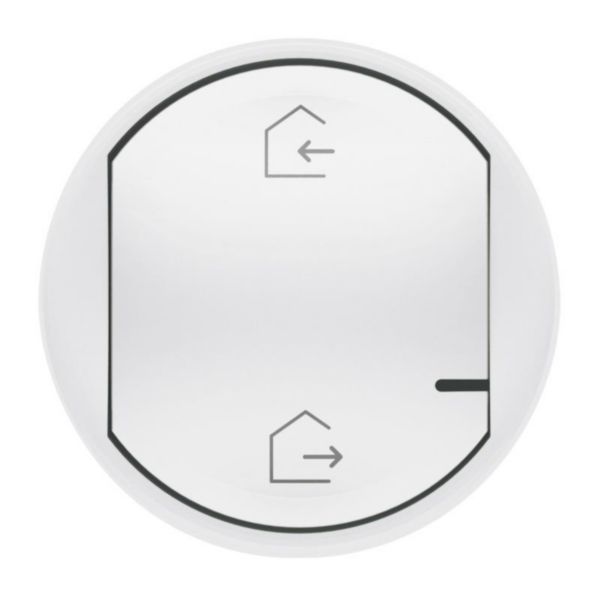 Enjoliveur de remplacement Céliane with Netatmo pour commande générale sans fils Départ/Arrivée - blanc