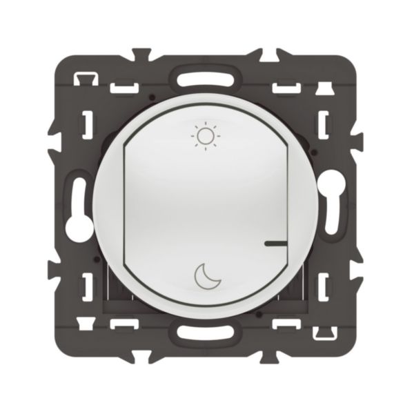 Commande sans fils 2 scénarios Lever/Coucher pour installation connectée Céliane with Netatmo - blanc sans plaque